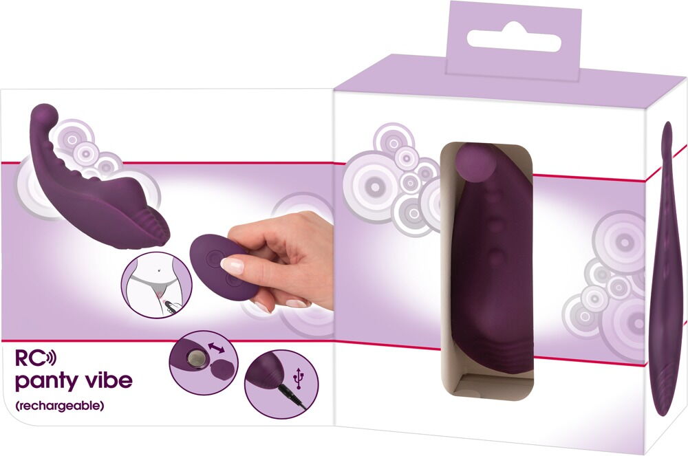 Auflegevibrator „RC Slip Vibrator“ mit 10 Vibrationsmodi per Fernbedienung