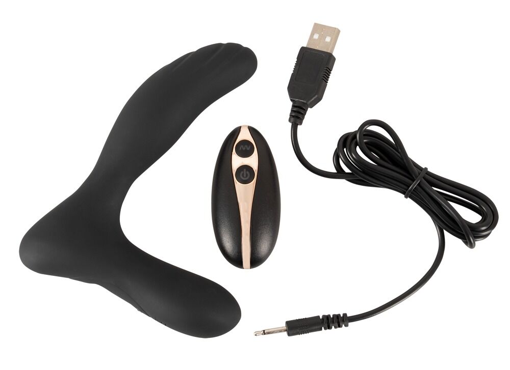 Analvibrator „RC Prostate Plug with Vibration“ mit kabelloser Fernbedienung, 7 Vibrationsmodi