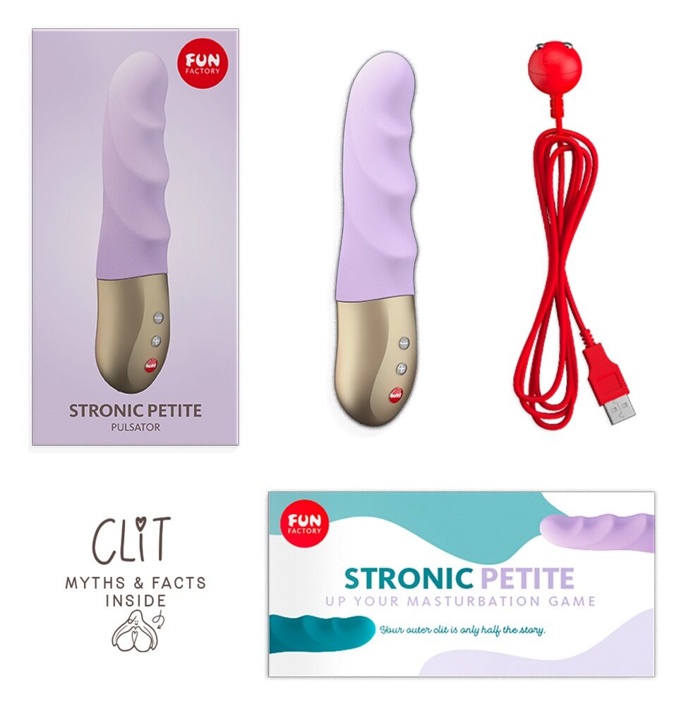 Vibrator „Stronic Petite“ mit pulsierender Stoßfunktion in 5 Geschwindigkeiten und 3 Rhythmen