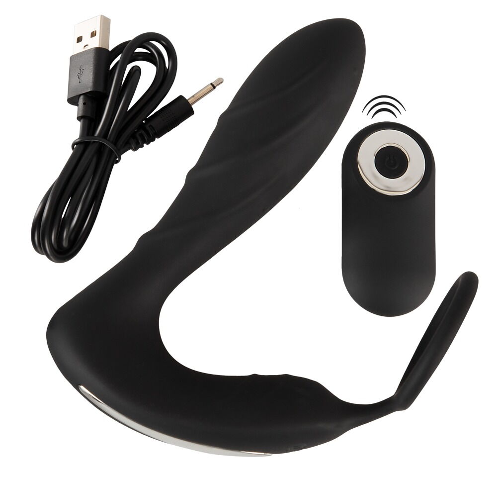 Analvibrator „RC Prostata Plug mit Penisring“