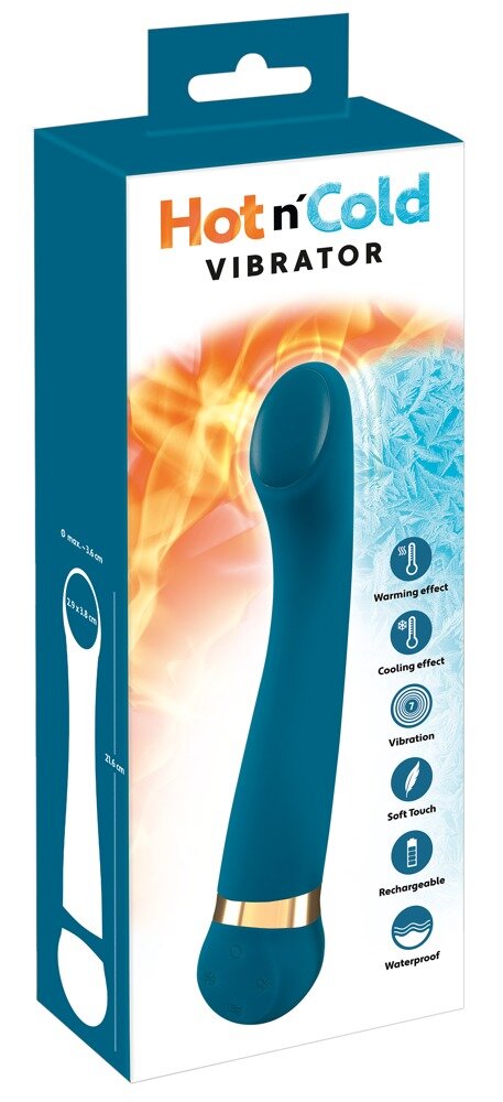 „Hot 'n Cold Vibrator“ mit Wärme- und Kältefunktion, 7 Vibrationsmodi