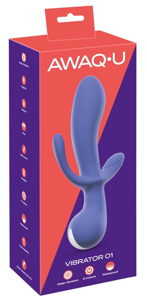 Rabbitvibrator „AWAQ.U Vibrator 1“ mit Analstimulator