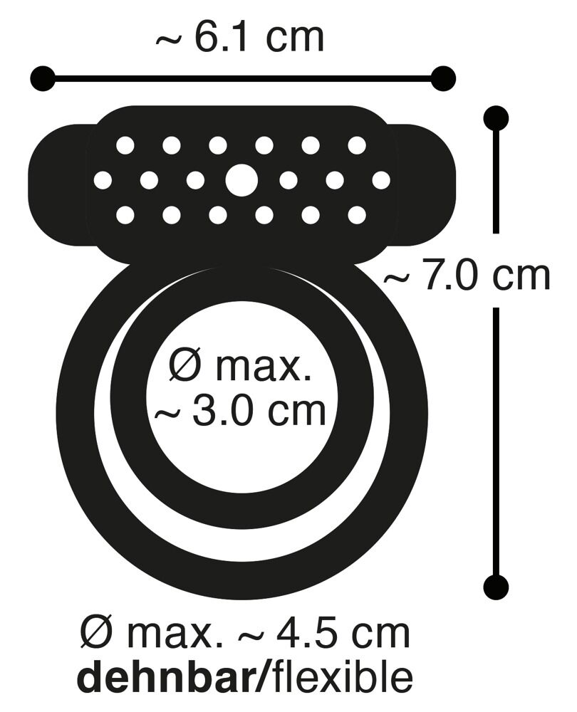 „Vibro Penis-Hodenring“, wiederaufladbar