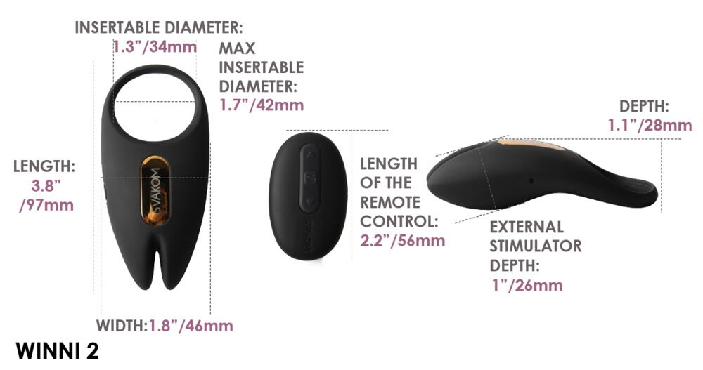 Vibro-Penisring „Winni 2“ mit Fernbedienung