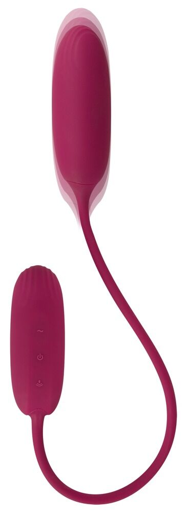 Doppel-Vibrobullet „RC Shaking & Vibrating Love Egg Duo“ verbunden mit 31-cm-Silikonband