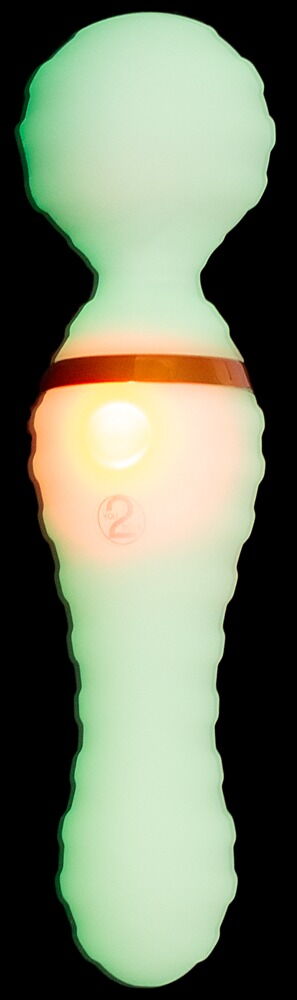 Massagestab „Glow in the dark Wand“ leuchtet im Dunkeln