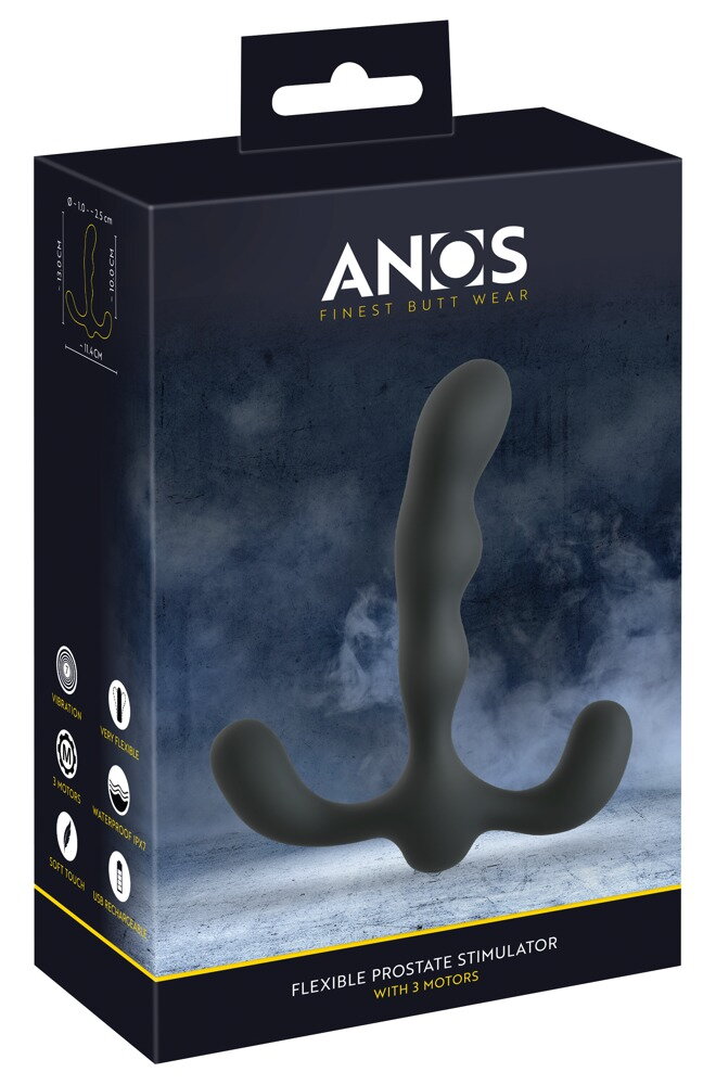 Vibro-Analplug „Flexible Prostate Stimulator with 3 Motors“