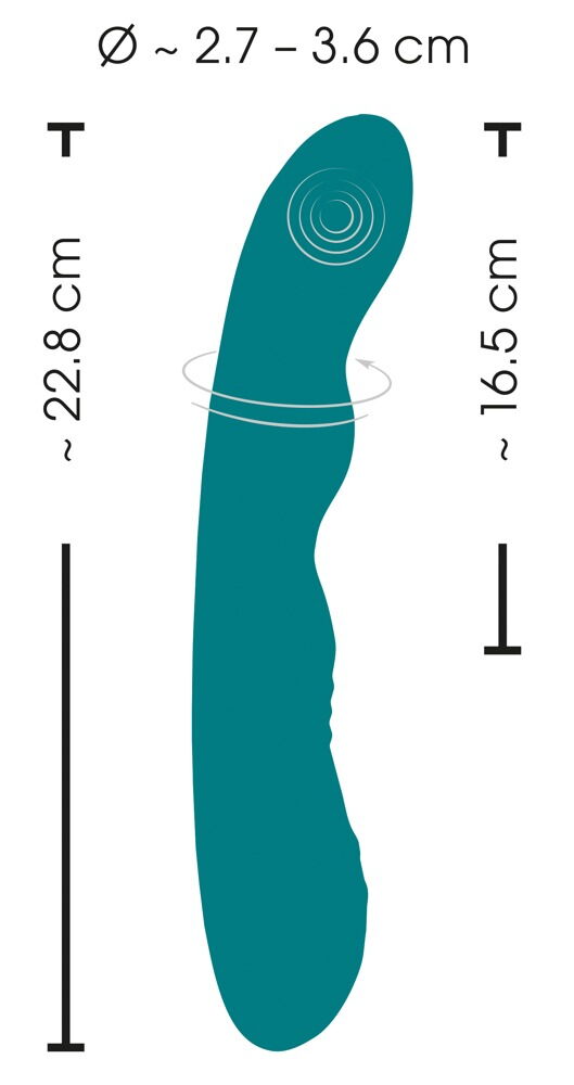 „Rotating G-Spot Vibrator“ mit rotierender Spitze