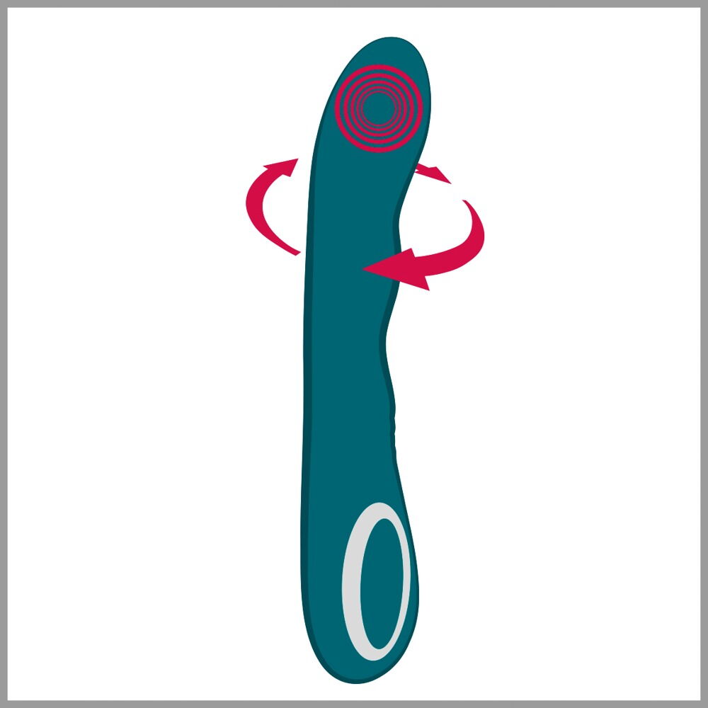 „Rotating G-Spot Vibrator“ mit rotierender Spitze