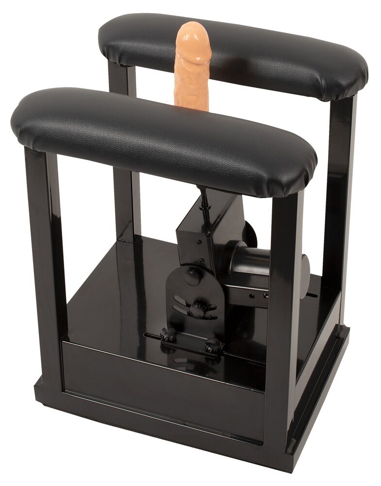 Sexmaschine „Sit-On-Climaxer“ mit Dildo und Komfort-Sitzgestell