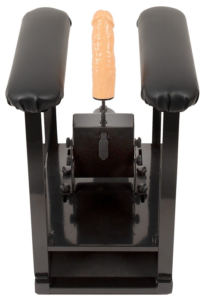 Sexmaschine „Sit-On-Climaxer“ mit Dildo und Komfort-Sitzgestell