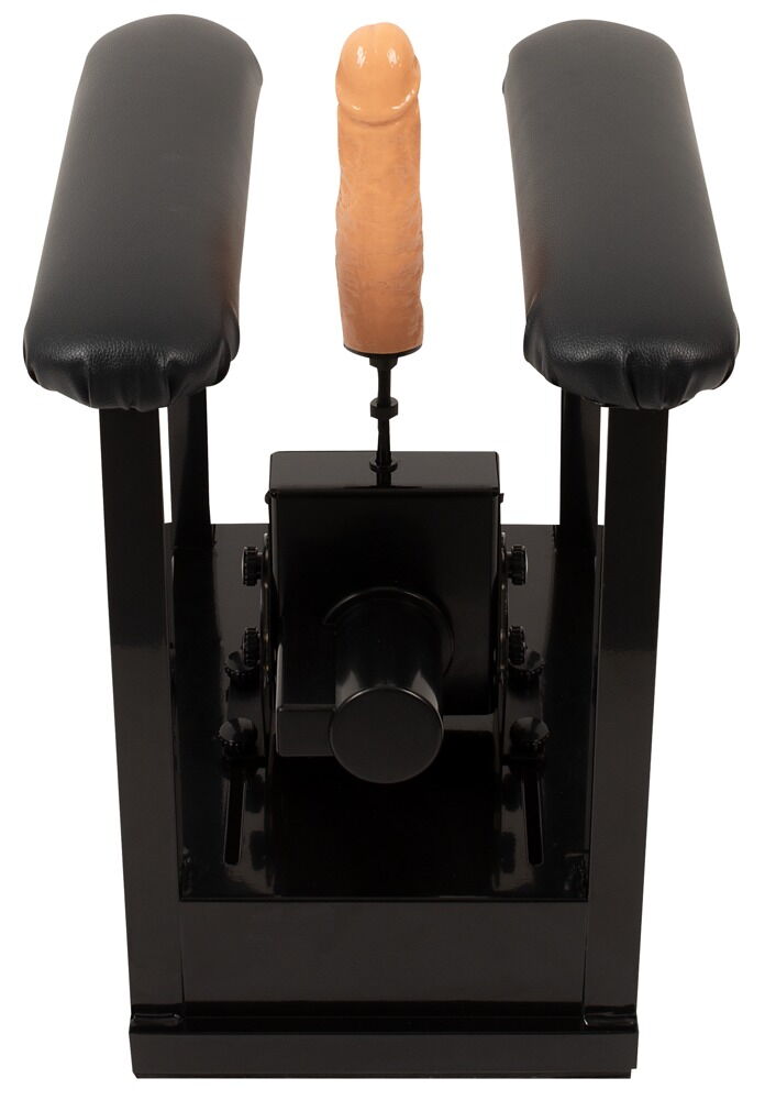 Sexmaschine „Sit-On-Climaxer“ mit Dildo und Komfort-Sitzgestell
