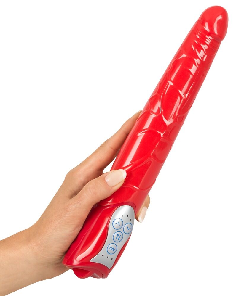 Naturvibrator „Red Push“, 27,5 cm, mit Stoßfunktion