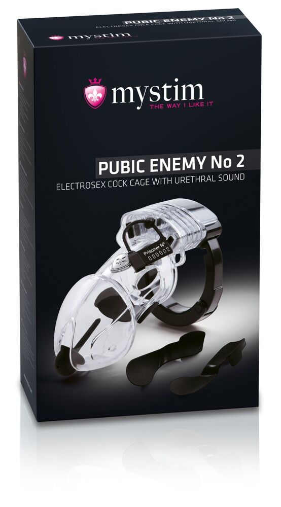 Peniskäfig „Pubic Enemy No 2“, Zubehör für E-Stim-Gerät