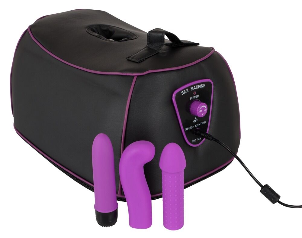 Sexmaschine „Rotating G-&P-Spot“ mit 2 Aufsätzen