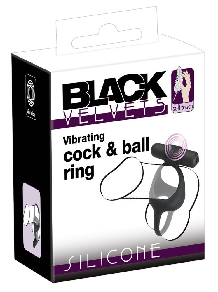 Vibro-Penisring „Vibrating cock & ball ring“ mit Hodenteiler