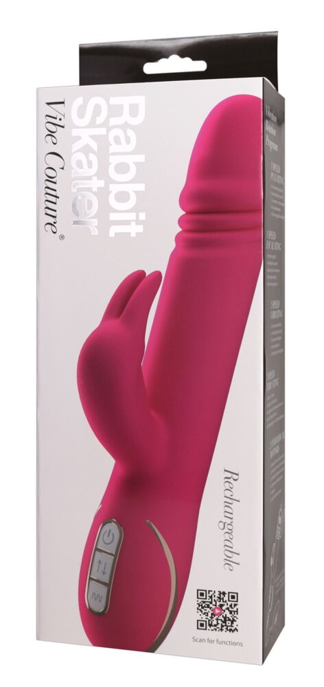 Rabbitvibrator „Rabbit Skater“ mit Stoßfunktion, 23 cm