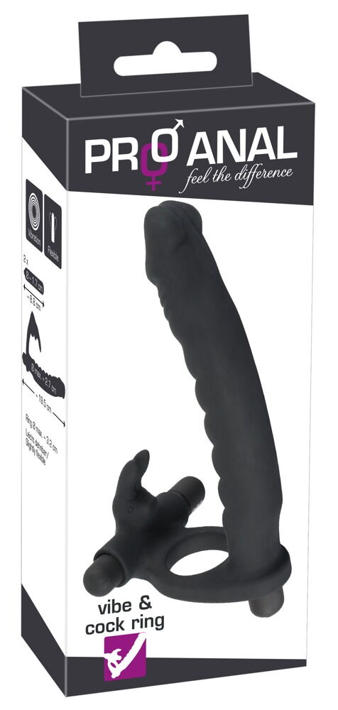 Vibro-Penisring „vibe & cock ring“ mit Analvibrator