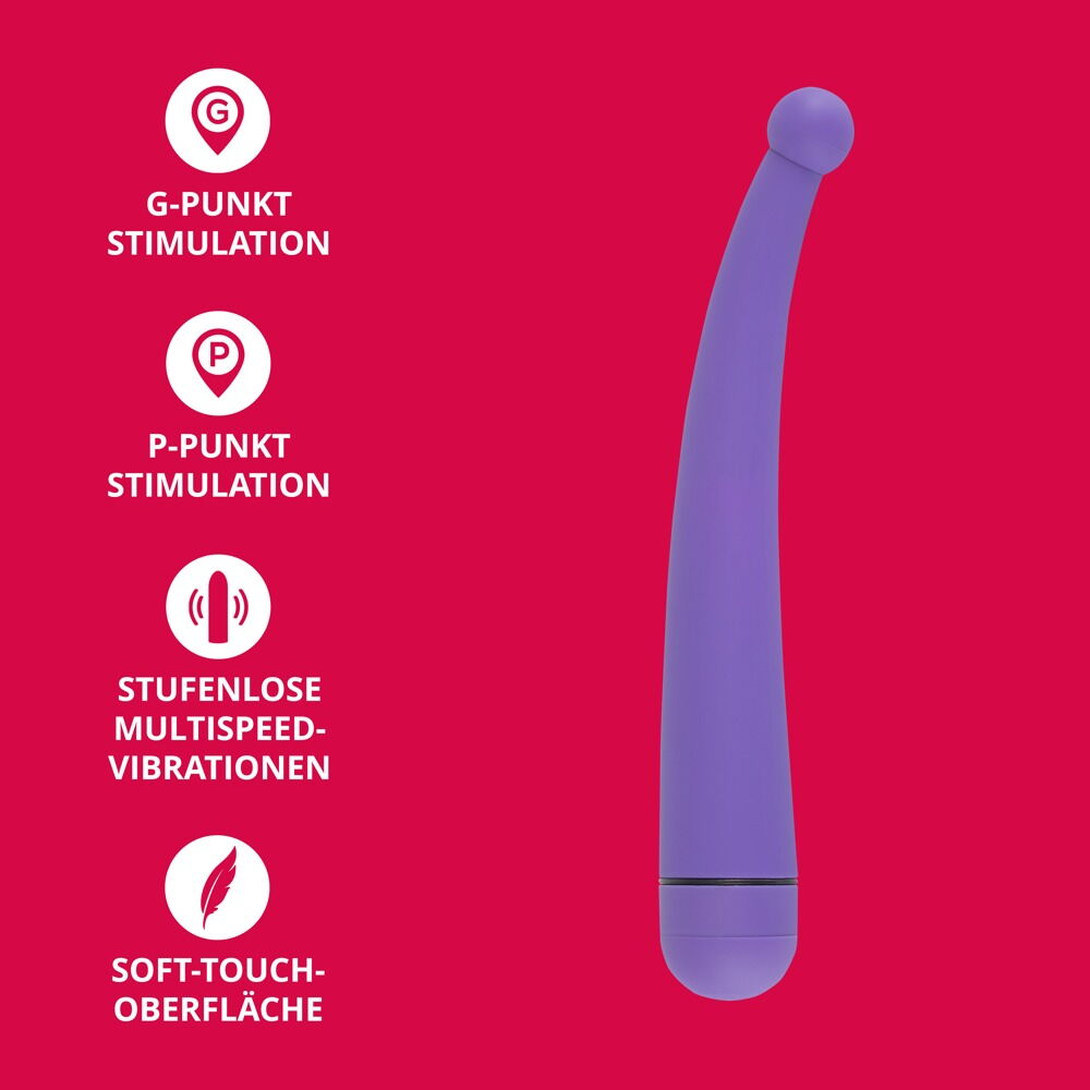 P- und G-Punkt-Vibrator, 21,5 cm