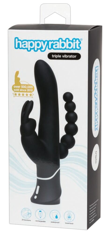 Rabbitvibrator „Triple Vibrator“ mit Klitoris- und Anusstimulation