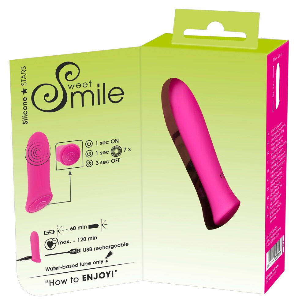 Minivibrator „Rechargeable Power Bullet” mit 7 Vibrationsmodi