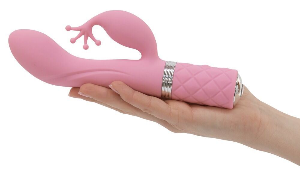 Rabbitvibrator „Kinky Luxurious Dual Massager“ mit Swarovski®-Kristall
