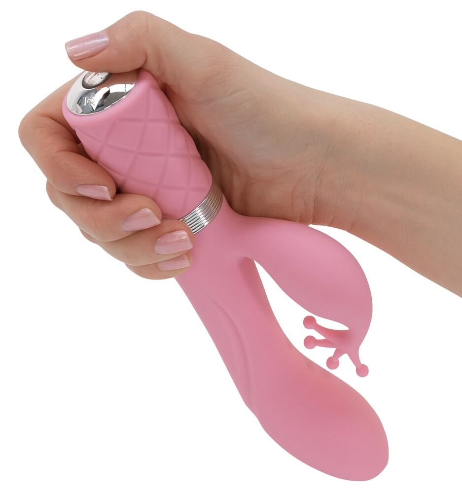 Rabbitvibrator „Kinky Luxurious Dual Massager“ mit Swarovski®-Kristall