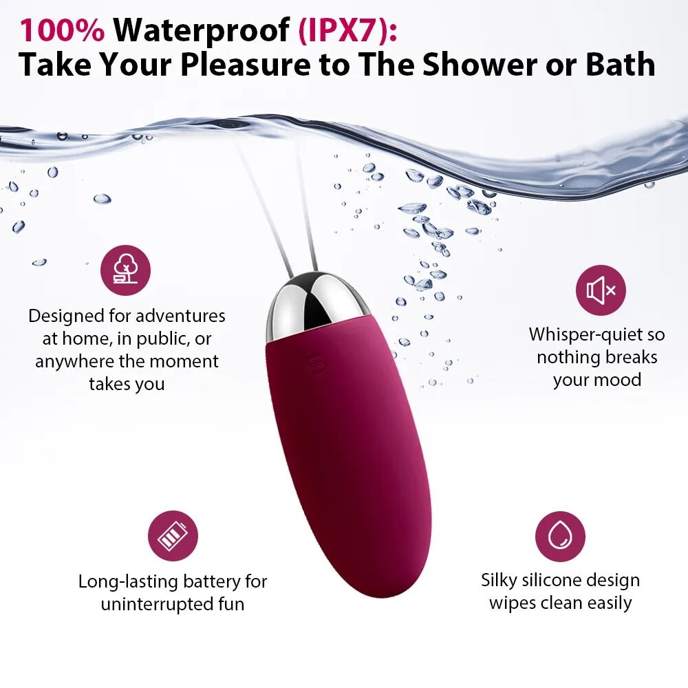 Vibro-Ei „Elva” mit Fernbedienung