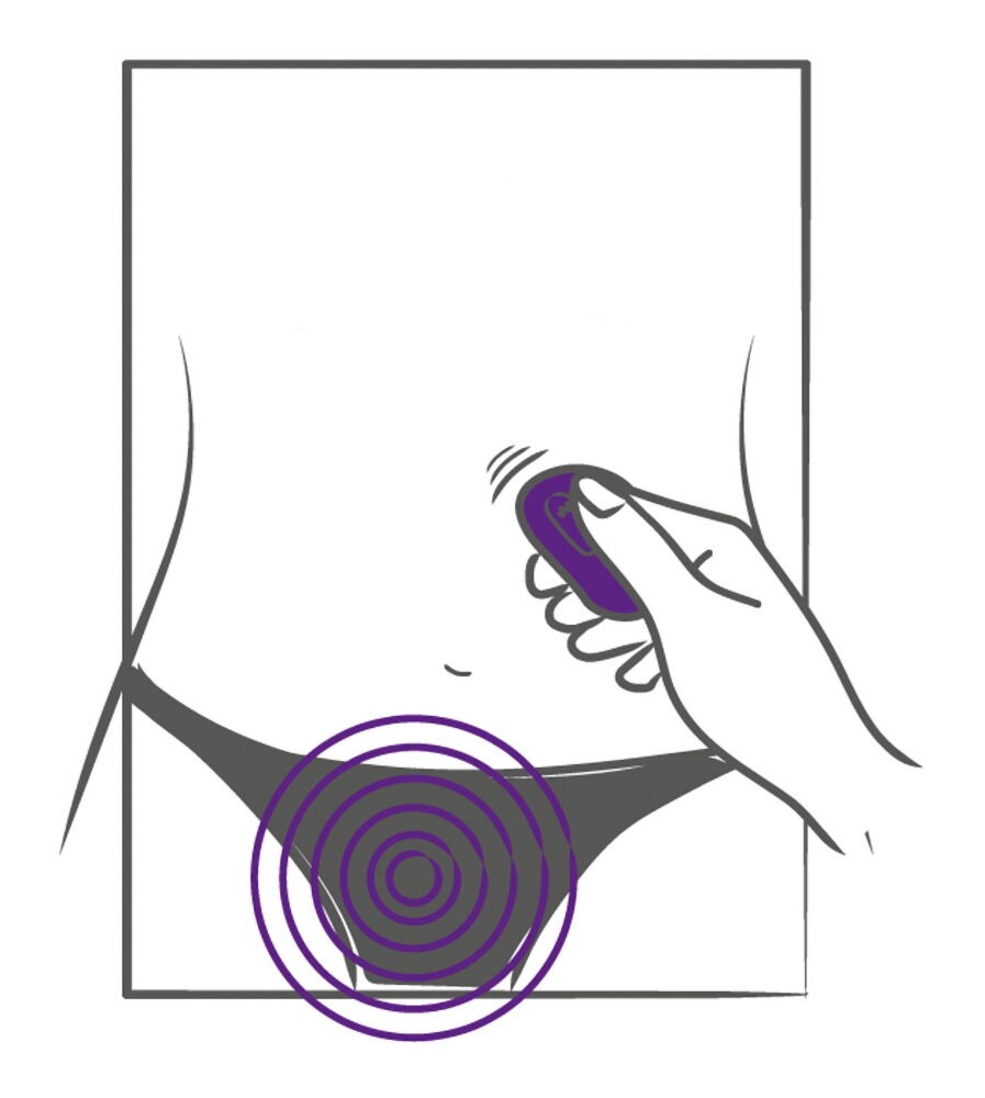 Auflegevibrator „RC Panty Vibrator“ mit Fernbedienung, wasserdicht