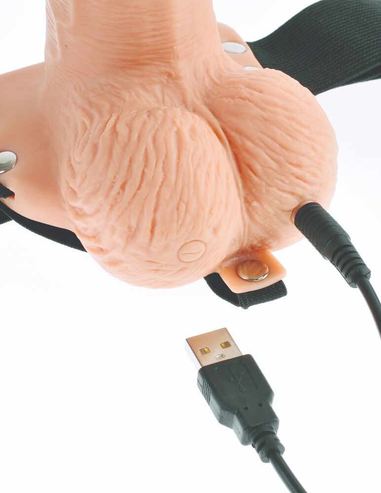Umschnallvibrator „6 Zoll RC Strap-on" mit 10 Vibrationsmodi