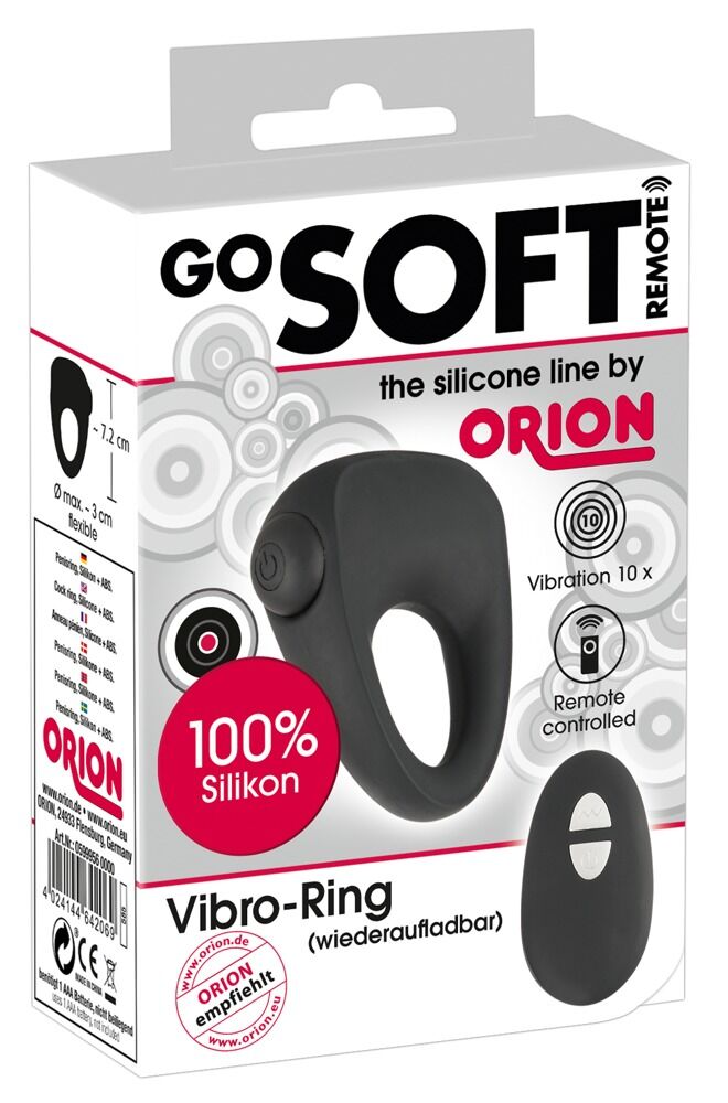 Vibro-Penisring  „RC Vibro-Ring“, mit kabelloser Fernbedienung, 10 Vibrationsmodi