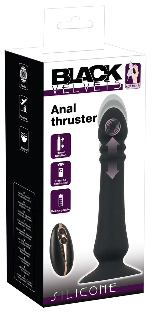 Stoßvibrator „Anal Thruster“ mit Saugfuß