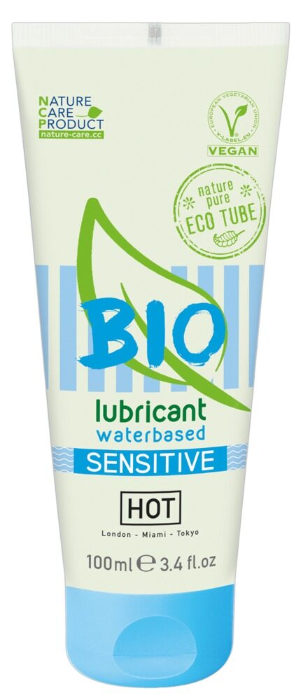 Gleitgel „HOT BIO waterbased Sensitiv“, 100% bio