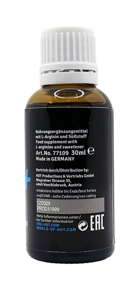 Tropfen „Volume Sp**ma“, Nahrungsergänzungsmittel