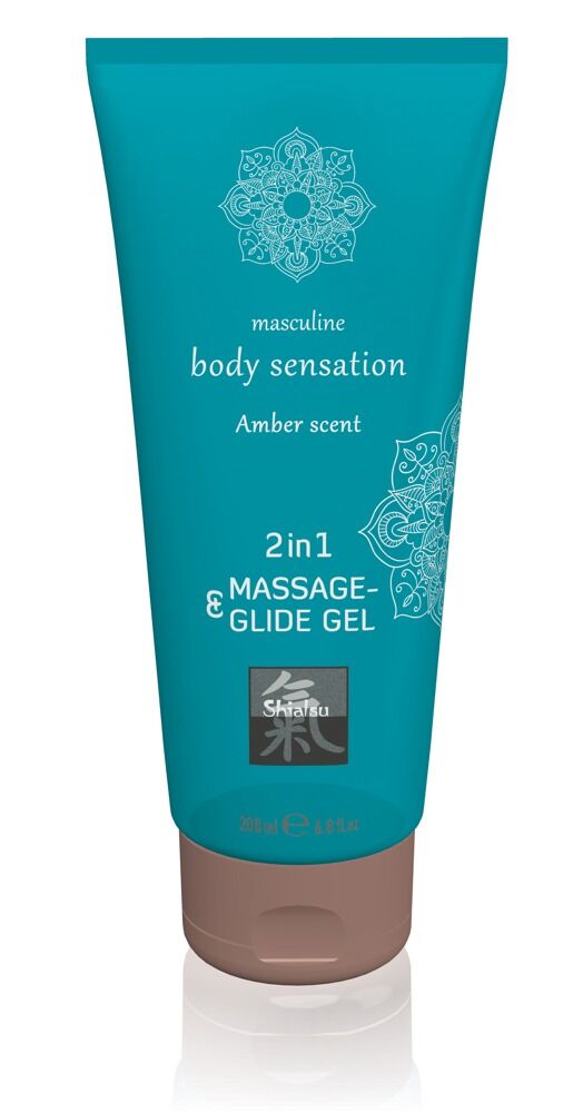 Massage- und Gleitgel „2in1 Amber Scent“