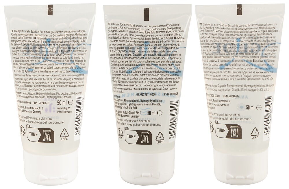 3-teiliges Gleitgel-Set „Just Glide“