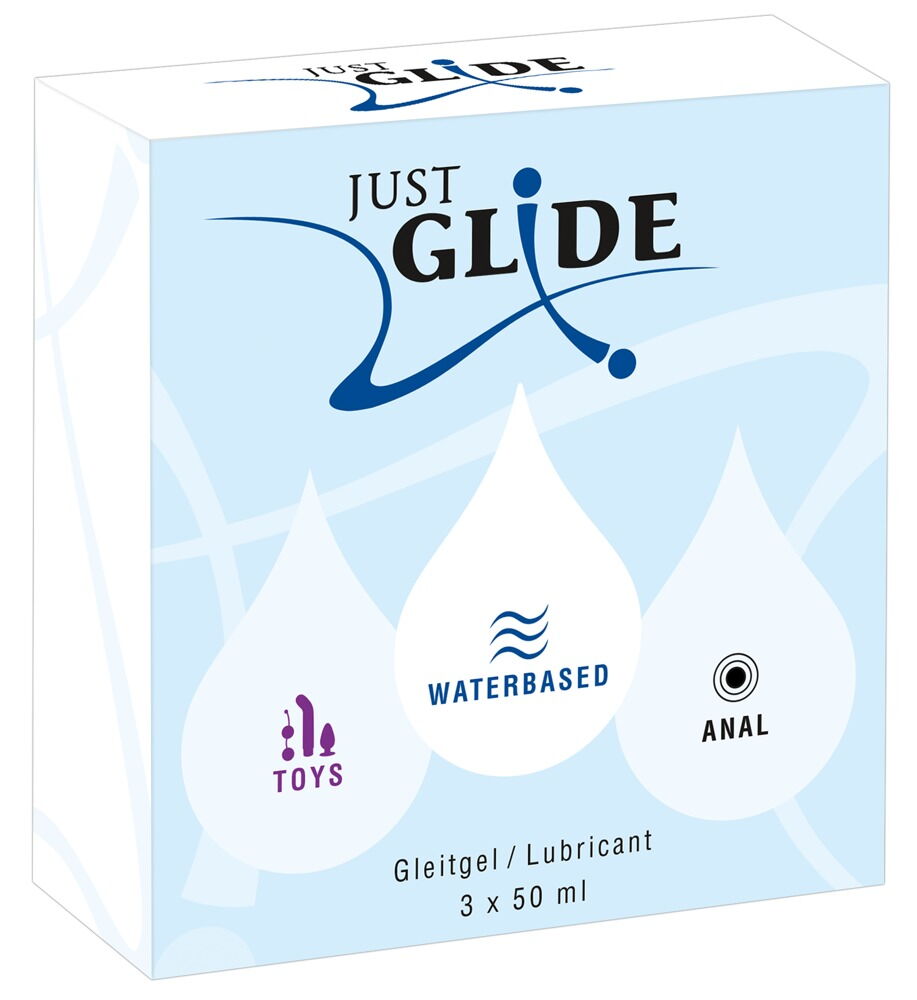 3-teiliges Gleitgel-Set „Just Glide“