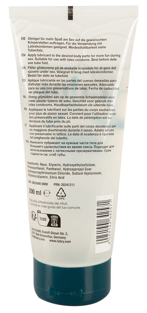 Gleitgel „Premium“ mit Hyaluron und Panthenol