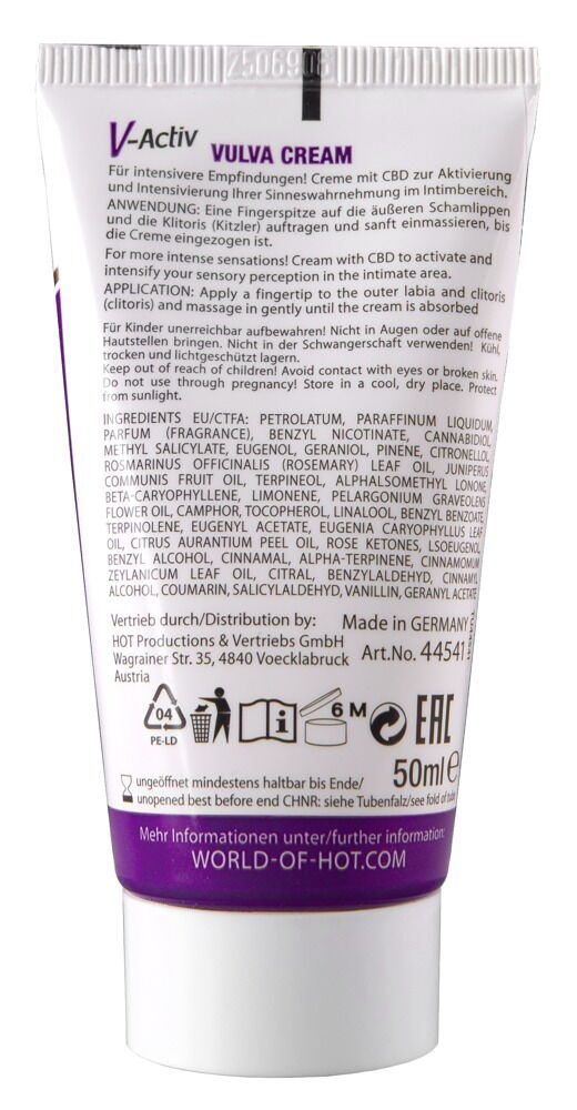 Stimulationscreme „V-Activ Vulva Cream“ mit CBD