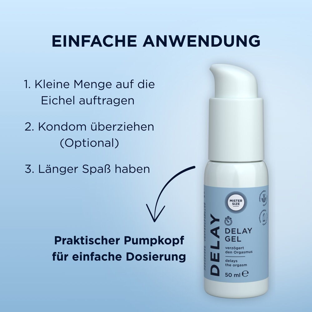 Verzögerungsgel „Delay“ mit kühlendem Effekt