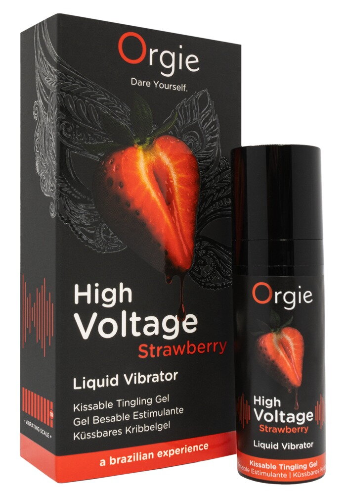 Stimulationsgel „High Voltage Strawberry“ mit Erdbeer-Aroma