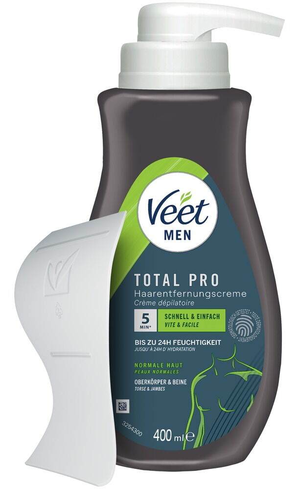 Enthaarungscreme „Veet Men TOTAL PRO“ für seinen Oberkörper & Beine