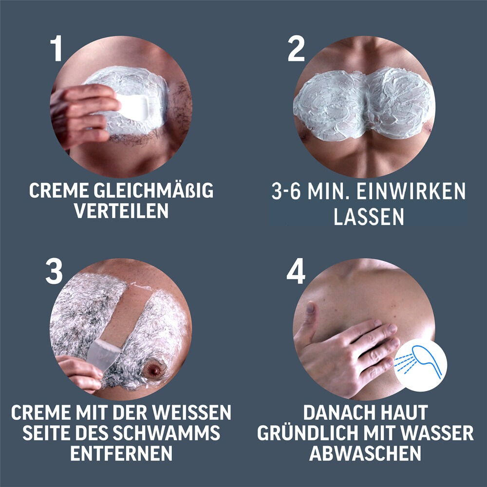 Enthaarungscreme „Veet Men TOTAL PRO“ für seinen Oberkörper & Beine