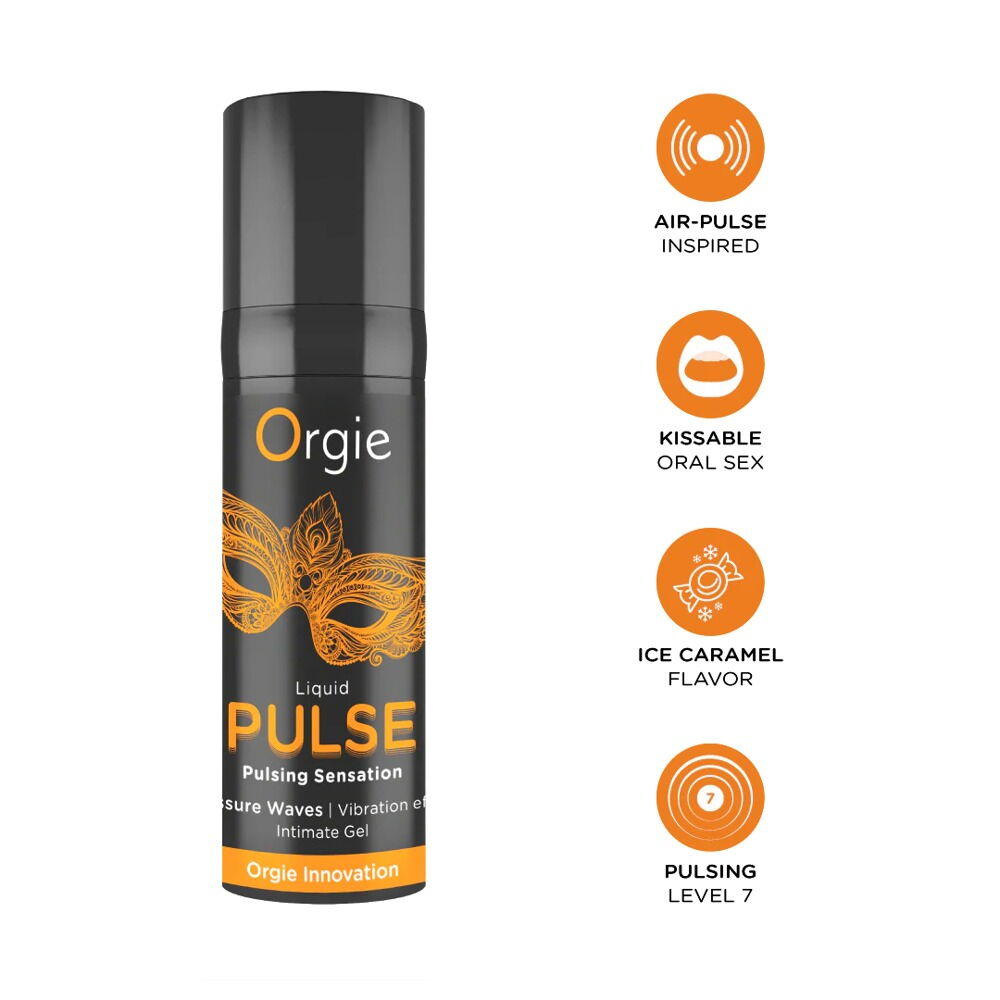 Stimulationsgel „Liquid Pulse“ mit Ice-Caramel-Aroma
