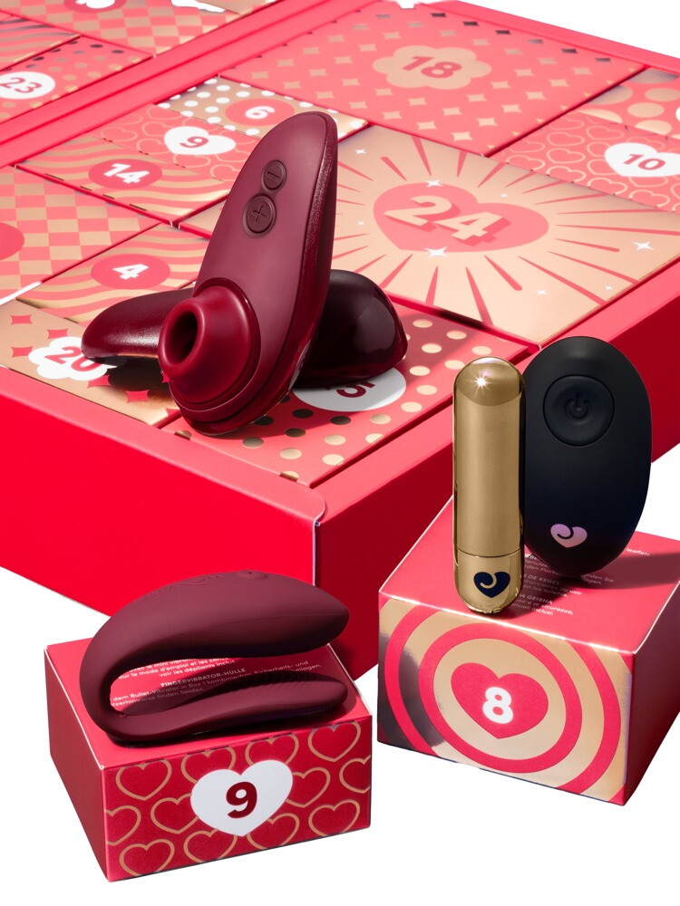 Erotik-Adventskalender „Couples“ inklusive Womanizer Liberty und We-Vibe Sync Lite