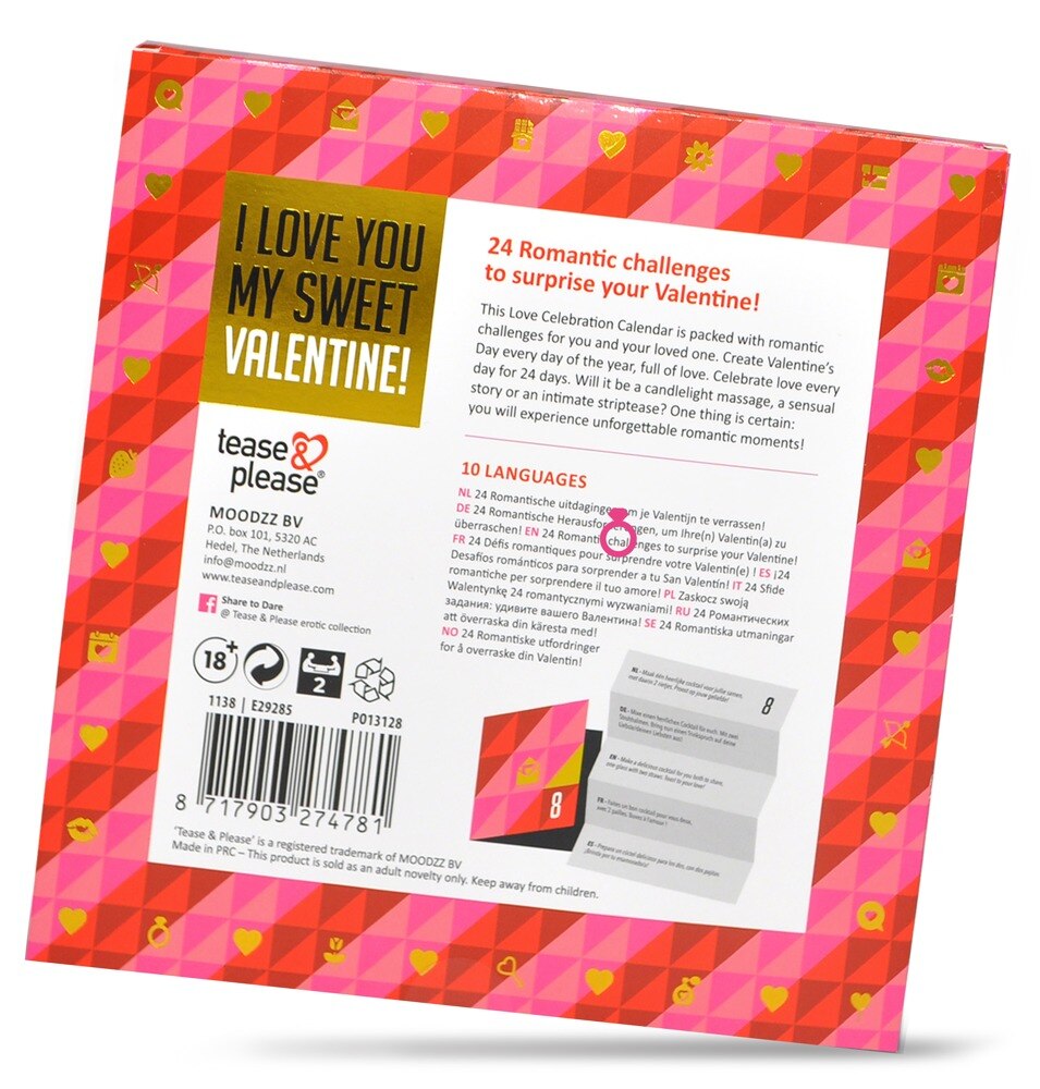Kalender „Valentine Challenge Calendar“ mit 24 erotischen Aufgaben