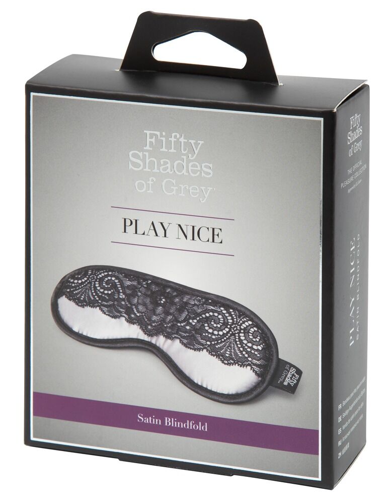 Augenmaske „Play Nice Satin Blindfold“ mit elastischem Komfort-Kopfband