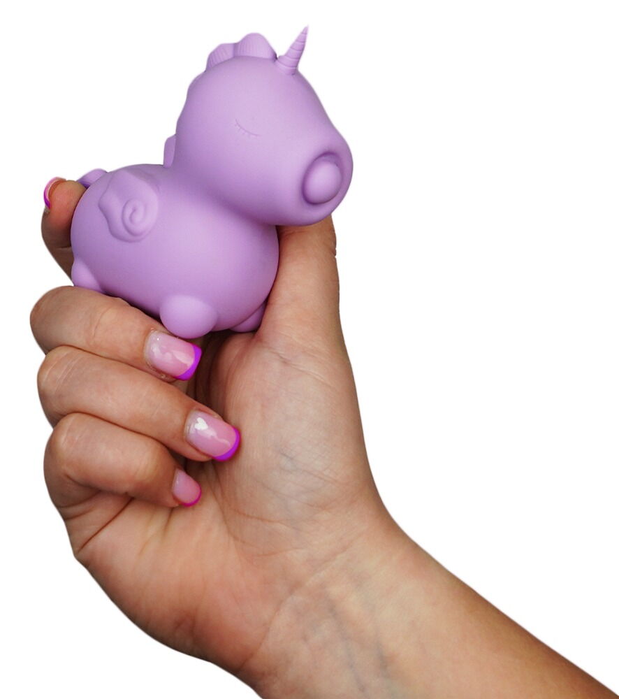 Auflegevibrator „Karma Lilac“ im niedlichen Einhorn-Design