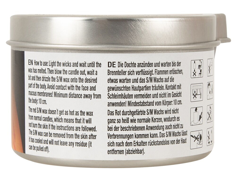 S/M-Kerze im Alu-Tiegel