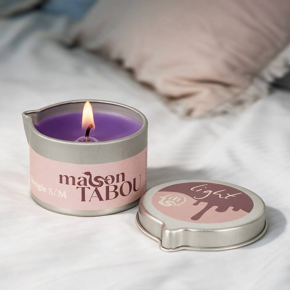 S/M-Kerze „Maison Tabou Bougie Light“ im Alu-Tiegel